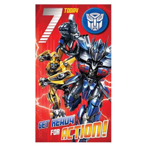 7 Today Transformers 7th Birthday Card with Badge £2.69